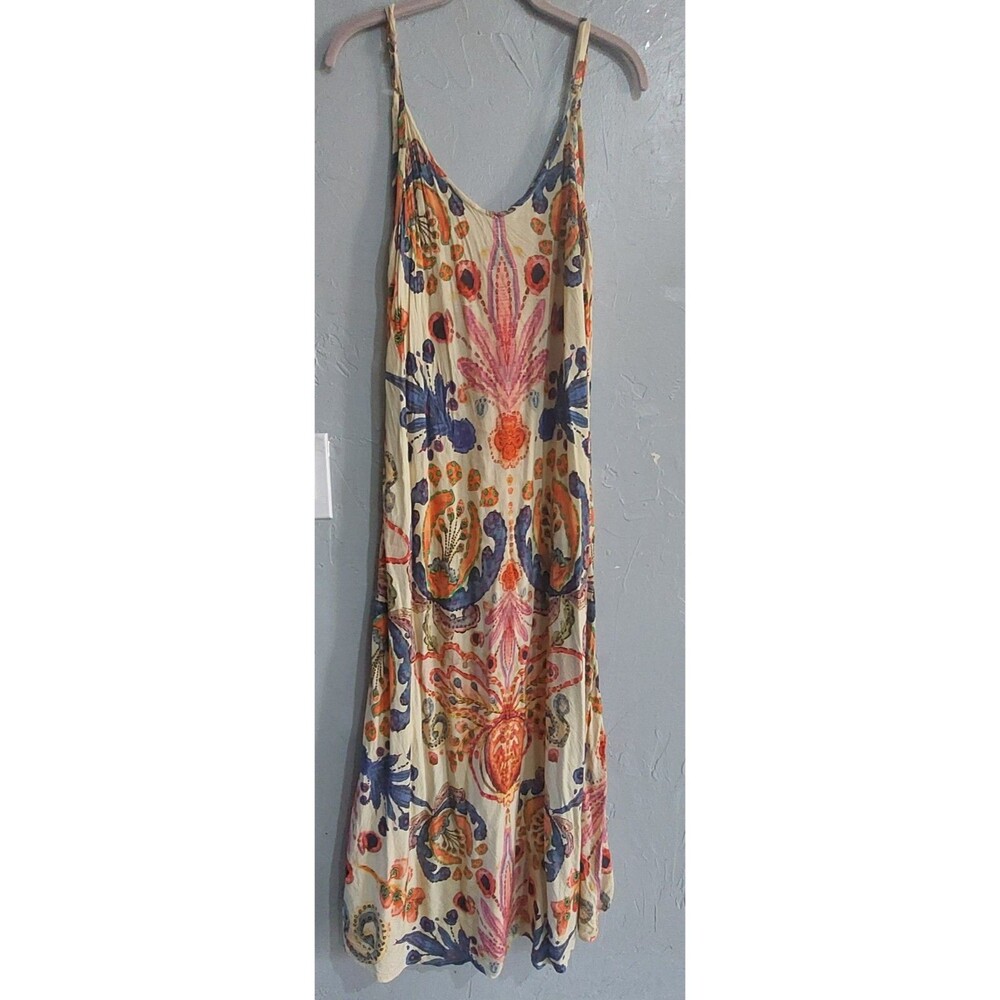 LONG LENCERO GRACIE DRESS Natural Life Women's M,100% Rayón,Indian,17 Inch Of Ar